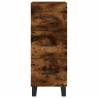 Stylish Highboard in Smoked Oak | 34.5x34x180 cm