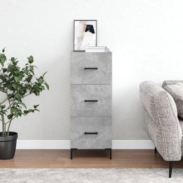 Modern Concrete Grey Sideboard 34.5x34x90 cm - HipoMarket