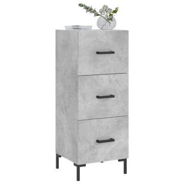 Modern Concrete Grey Sideboard 34.5x34x90 cm - HipoMarket