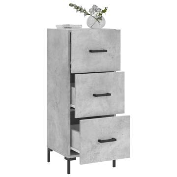 Modern Concrete Grey Sideboard 34.5x34x90 cm - HipoMarket