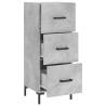 Modern Concrete Grey Sideboard 34.5x34x90 cm - HipoMarket