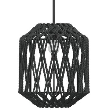 Lamp Shade Black Ø23x28 cm - Stylish Iron & Paper Design