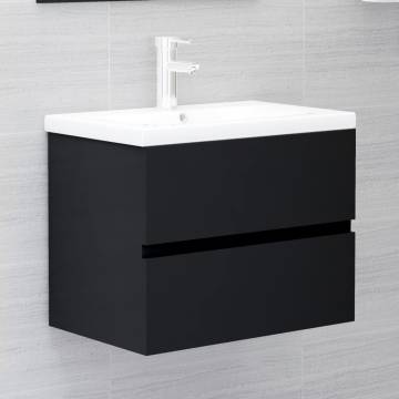 Sink Cabinet Black 60x38.5 cm - Stylish Storage Solution