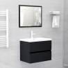 Sink Cabinet Black 60x38.5 cm - Stylish Storage Solution