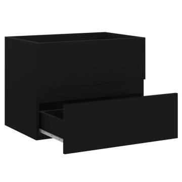 Sink Cabinet Black 60x38.5 cm - Stylish Storage Solution