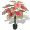 Artificial Caladium Plant with Pot 85 cm Green and Red Colour green Quantity in Package 1 Type caladium/85 cm 