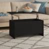 Coffee Table Black 102x55.5x52.5 cm Engineered Wood Colour black Quantity in Package 1 