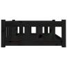 Dog Bed Black 95.5x65.5 cm in Solid Pine Wood | Hipo Market