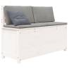 Elegant White Solid Wood Pine Bench - 110x41x76.5 cm