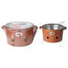 ProGarden BBQ Bucket with 2 Handles 34.5 cm Matte Orange Colour orange Number of 2 