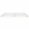 Pallet Bed White 150x200 cm King Size Solid Wood - Hipo Market