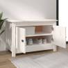 White Shoe Cabinet 70x38 cm | Solid Pine Wood Storage