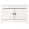 White Shoe Cabinet 70x38 cm | Solid Pine Wood Storage