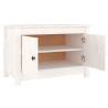 White Shoe Cabinet 70x38 cm | Solid Pine Wood Storage