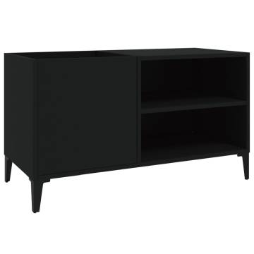 Stylish Black Record Cabinet - 84.5x38x48 cm - HipoMarket