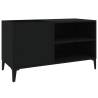 Stylish Black Record Cabinet - 84.5x38x48 cm - HipoMarket