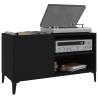 Stylish Black Record Cabinet - 84.5x38x48 cm - HipoMarket