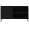 Stylish Black Record Cabinet - 84.5x38x48 cm - HipoMarket