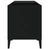 Stylish Black Record Cabinet - 84.5x38x48 cm - HipoMarket