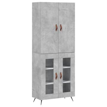 Highboard Concrete Grey - Stylish Storage Solution | Hipo Market