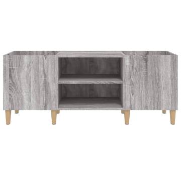 Record Cabinet Grey Sonoma - 121x38x48 cm Engineered Wood