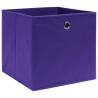 10 Purple Fabric Storage Boxes - Durable & Foldable | Hipomarket