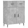 Highboard Concrete Grey 69.5x34x180 cm - Stylish Storage Solution