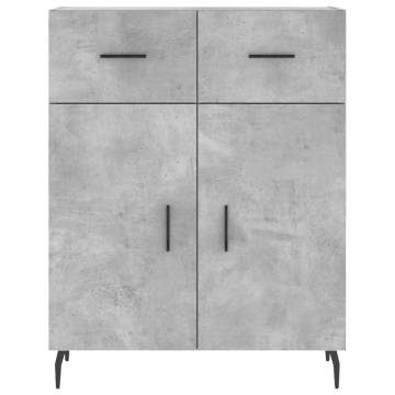 Highboard Concrete Grey 69.5x34x180 cm - Stylish Storage Solution