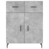 Highboard Concrete Grey 69.5x34x180 cm - Stylish Storage Solution