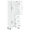 High Gloss White Highboard - Stylish Storage Solution | Hipomarket