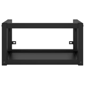 Black Wall-mounted Bathroom Washbasin Frame - 40x38 cm