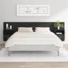 Bed Headboard with Cabinets Black Engineered Wood Colour black Quantity in Package 1 Model one drawer and one shelf 