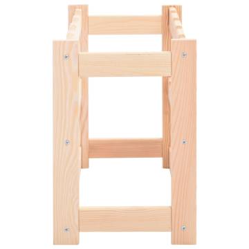 Wine Rack for 12 Bottles - Elegant Pinewood Display