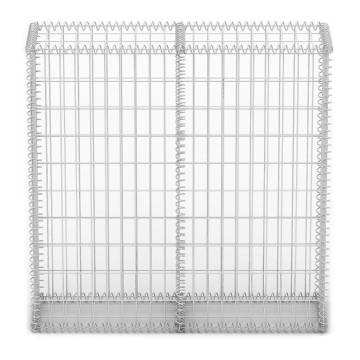 Gabion Basket with Lids - Galvanised Wire 100x100x30 cm