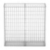 Gabion Basket with Lids - Galvanised Wire 100x100x30 cm