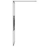 Walk-in Shower Wall Black 80x195 cm | Modern ESG Glass