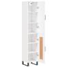 Stylish Highboard White 34.5x34x180 cm - HipoMarket