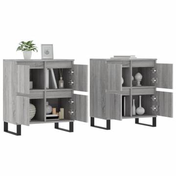 Classic Grey Sonoma Sideboards - 2 pcs | Hipo Market