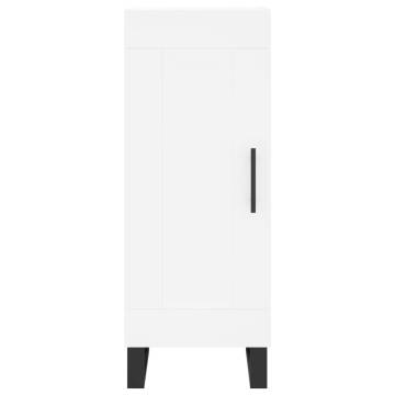 Stylish Highboard White 34.5x34x180 cm - HipoMarket