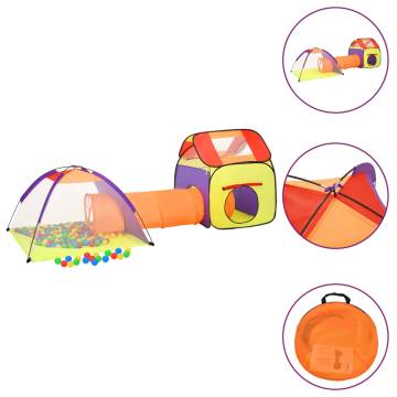 Children Play Tent Multicolour - Fun & Durable 3-in-1 Design