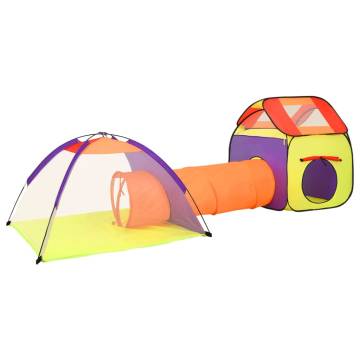 Children Play Tent Multicolour - Fun & Durable 3-in-1 Design