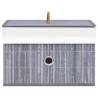 Bamboo Storage Boxes - 4 pcs Grey | Hipomarket