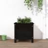 Garden Planter Black 40x40x39 cm Solid Wood Pine Colour black pine Size 40 x 40 x 39 cm Quantity in Package 1 