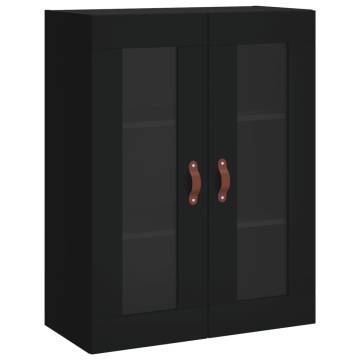 Stylish Highboard Black 69.5x34x180 cm - Engineered Wood