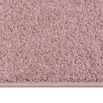 Elegant Pink Short Pile Rug 240x340 cm - Hipomarket