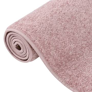 Elegant Pink Short Pile Rug 240x340 cm - Hipomarket