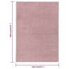 Elegant Pink Short Pile Rug 240x340 cm - Hipomarket