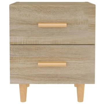 Sonoma Oak Bed Cabinet - Scandinavian Charm 40x35x47.5 cm