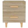 Sonoma Oak Bed Cabinet - Scandinavian Charm 40x35x47.5 cm