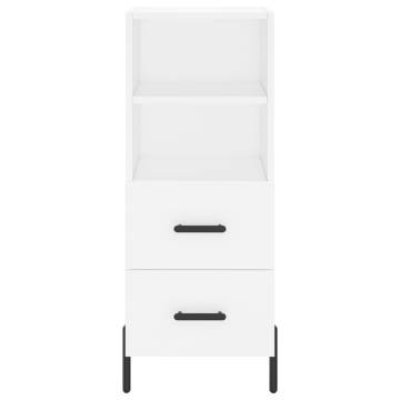 Stylish Highboard White 34.5x34x180 cm - Elegant Storage Solution